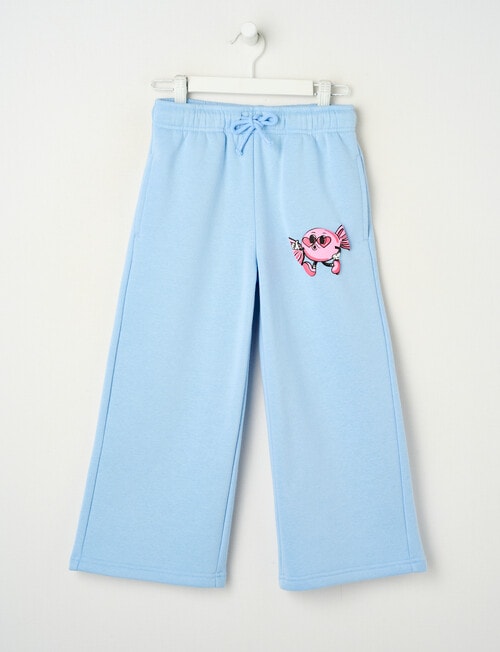 Mac & Ellie Sweets Wide Leg Trackpant, Periwinkle product photo