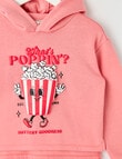 Mac & Ellie Popcorn Pull On Hoodie, Coral product photo View 03 S