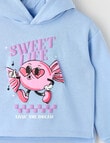 Mac & Ellie Sweets Pull On Hoodie, Periwinkle product photo View 03 S