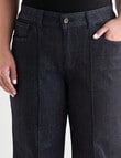 Denim Republic Curve Raw Denim Jean with Creases, Dark Indigo product photo View 04 S