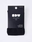 Simon De Winter Opaque Tights, Black product photo View 02 S