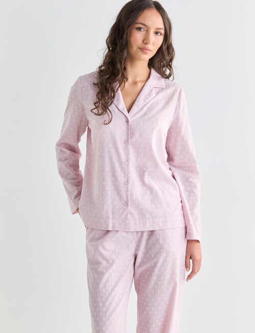 Mineral Sleep PJ Set, Pale Pink Dobby product photo View 08 L