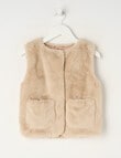 Mac & Ellie Faux Fur Vest, Teddy product photo