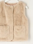 Mac & Ellie Faux Fur Vest, Teddy product photo View 02 S
