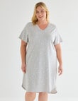 Studio Curve Sleep T-Shirt Nightie, Grey Marle product photo