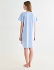 Zest Sleep Spot T-Shirt Nightie, Blue Marle, 8-18 product photo View 02 S