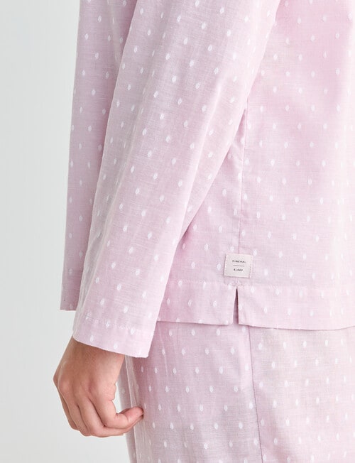 Mineral Sleep PJ Set, Pale Pink Dobby product photo View 04 L