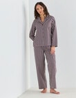 Mineral Sleep PJ Set, Espresso Stripe product photo View 03 S