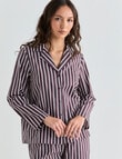 Mineral Sleep PJ Set, Espresso Stripe product photo View 04 S