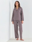 Mineral Sleep PJ Set, Espresso Stripe product photo View 07 S