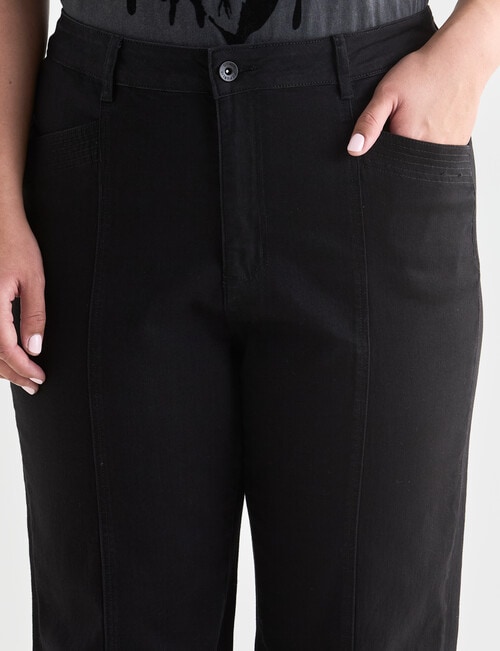 Denim Republic Curve Utility Jean, Black product photo View 04 L