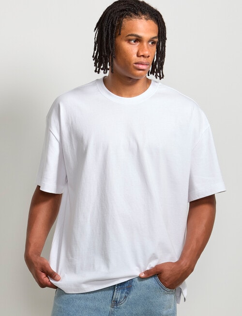 AIR SPACE Oversized Tee, White product photo View 02 L