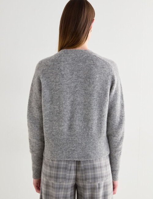 Jigsaw Kindred Cardigan, Silver Marle product photo View 02 L