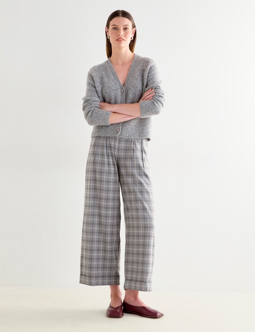 Jigsaw Kindred Cardigan, Silver Marle product photo View 03 L