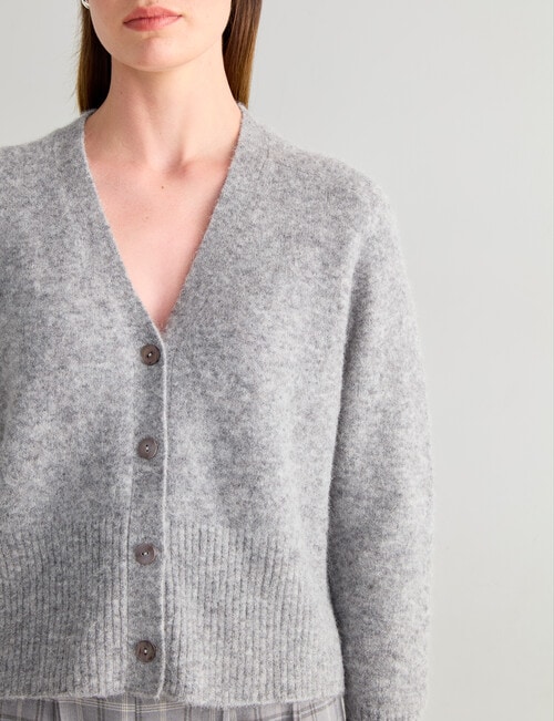 Jigsaw Kindred Cardigan, Silver Marle product photo View 04 L