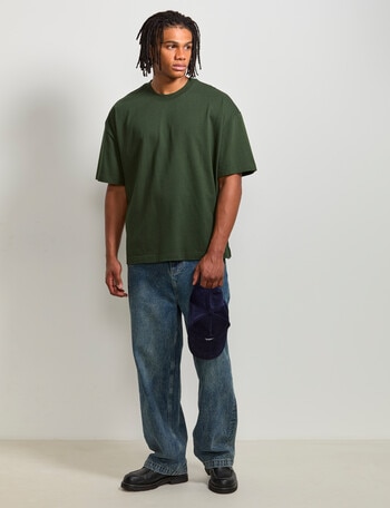 AIR SPACE Oversized Tee, Emerald Green product photo