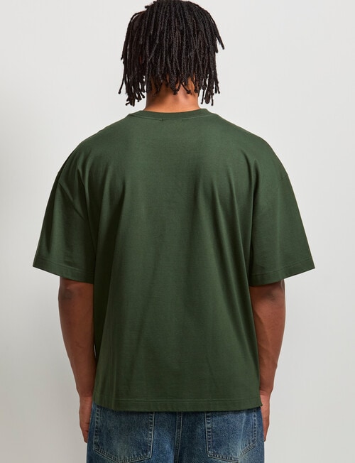 AIR SPACE Oversized Tee, Emerald Green product photo View 03 L