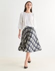 Oliver Black Three Quarter Sleeve Detail Top, Ivory product photo View 03 S