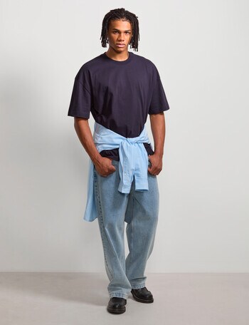 AIR SPACE Oversized Tee, Navy product photo