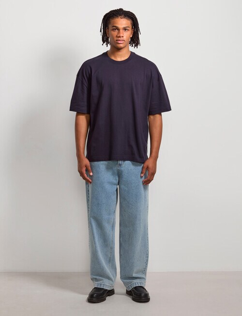 AIR SPACE Oversized Tee, Navy product photo View 06 L