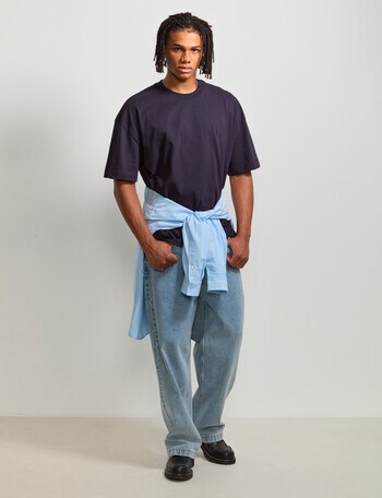 AIR SPACE Oversized Tee, Navy product photo