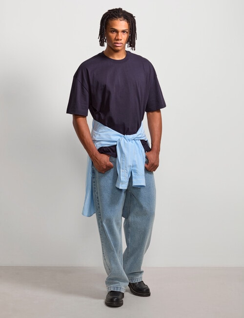 AIR SPACE Oversized Tee, Navy product photo