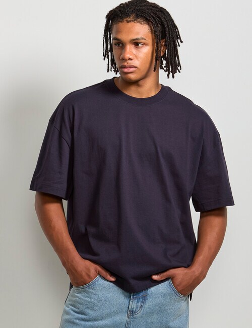 AIR SPACE Oversized Tee, Navy product photo View 02 L
