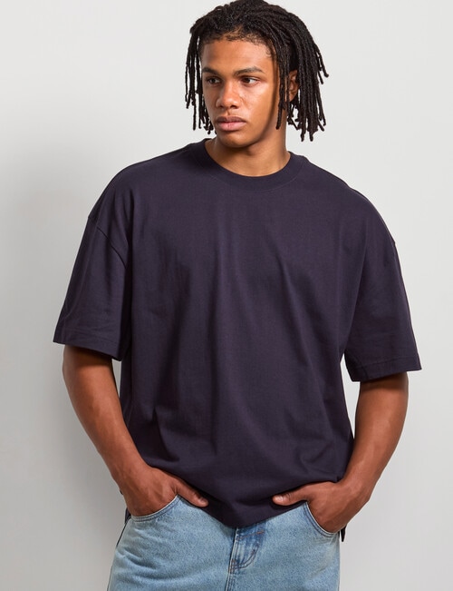 AIR SPACE Oversized Tee, Navy product photo View 02 L