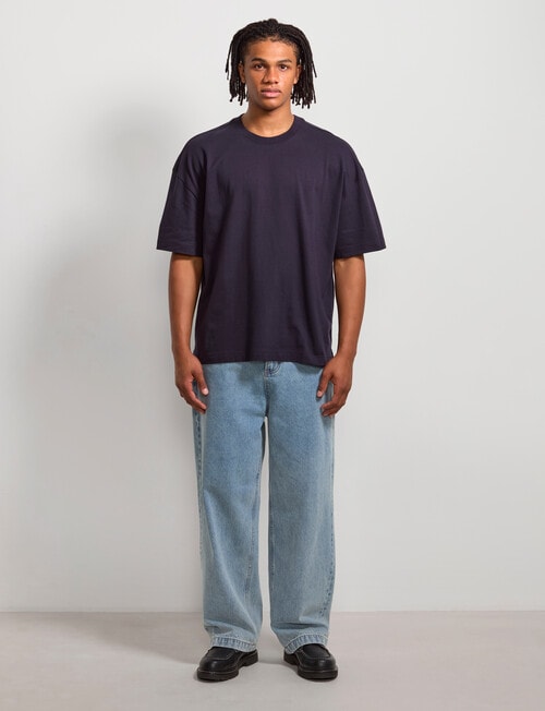 AIR SPACE Oversized Tee, Navy product photo View 06 L