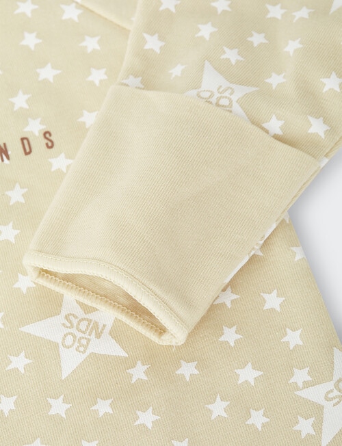 Bonds Shooting Star Newbies Coverall, Beige product photo View 04 L