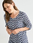 Line 7 Glow Crushed Top, Blue Pattern product photo View 06 S