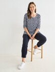 Line 7 Glow Crushed Top, Blue Pattern product photo View 07 S