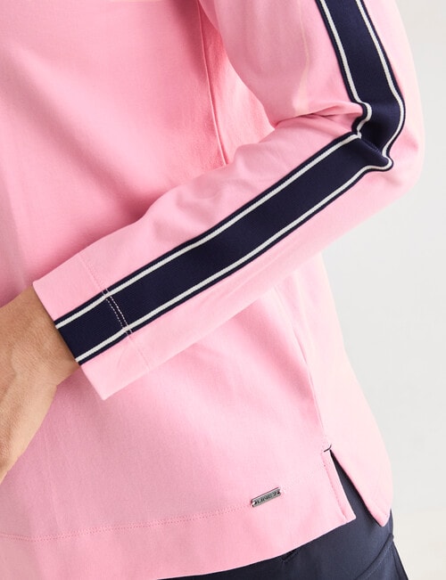 Line 7 Long Sleeve Reframe Top, Candy Pink product photo View 06 L