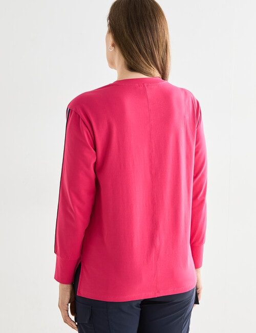 Line 7 Strive Jersey Top, Raspberry product photo View 02 L