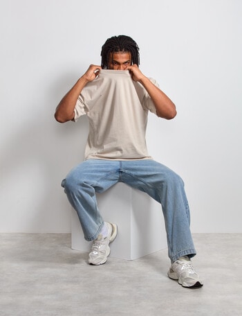 AIR SPACE Oversized Tee, Bone product photo