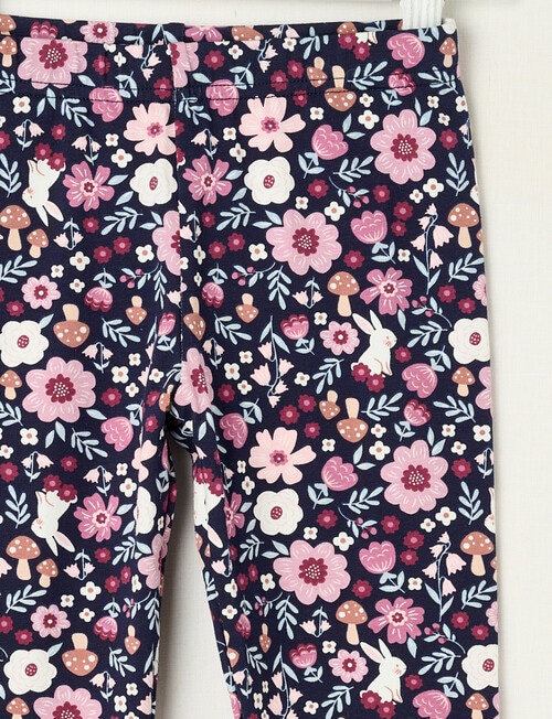 Mac & Ellie Woodland Floral Full Length Legging, Navy product photo View 02 L
