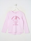 Mac & Ellie Cupcake Long Sleeve Tee, Soft Lilac product photo