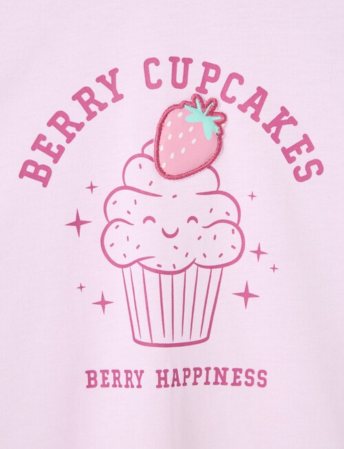 Mac & Ellie Cupcake Long Sleeve Tee, Soft Lilac product photo View 02 L