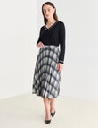 Oliver Black V-Neck Tipped Jumper, Navy product photo View 03 S