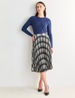 Oliver Black Cable Crew Neck Jumper, Blue Marle product photo View 03 S