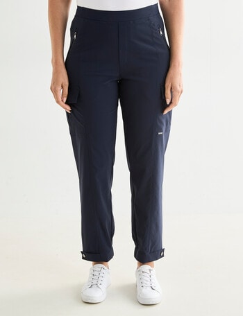 Line 7 Deal Pant With Zip and Cargo Pocket, Navy product photo