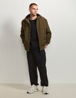 AIR SPACE Zip Thru Hooded Jacket, Green product photo