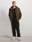AIR SPACE Zip Thru Hooded Jacket, Green product photo