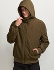 AIR SPACE Zip Thru Hooded Jacket, Green product photo View 05 S
