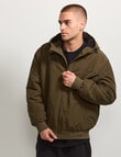 AIR SPACE Zip Thru Hooded Jacket, Green product photo View 06 S