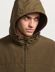 AIR SPACE Zip Thru Hooded Jacket, Green product photo View 07 S