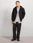 AIR SPACE Zip Thru Hooded Jacket, Black product photo