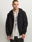 AIR SPACE Zip Thru Hooded Jacket, Black product photo View 02 S