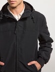 AIR SPACE Zip Thru Hooded Jacket, Black product photo View 06 S