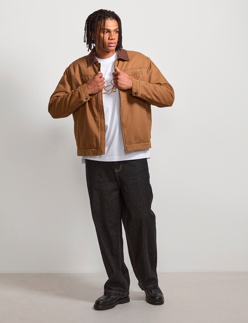 AIR SPACE Sherpa Jacket, Brown product photo